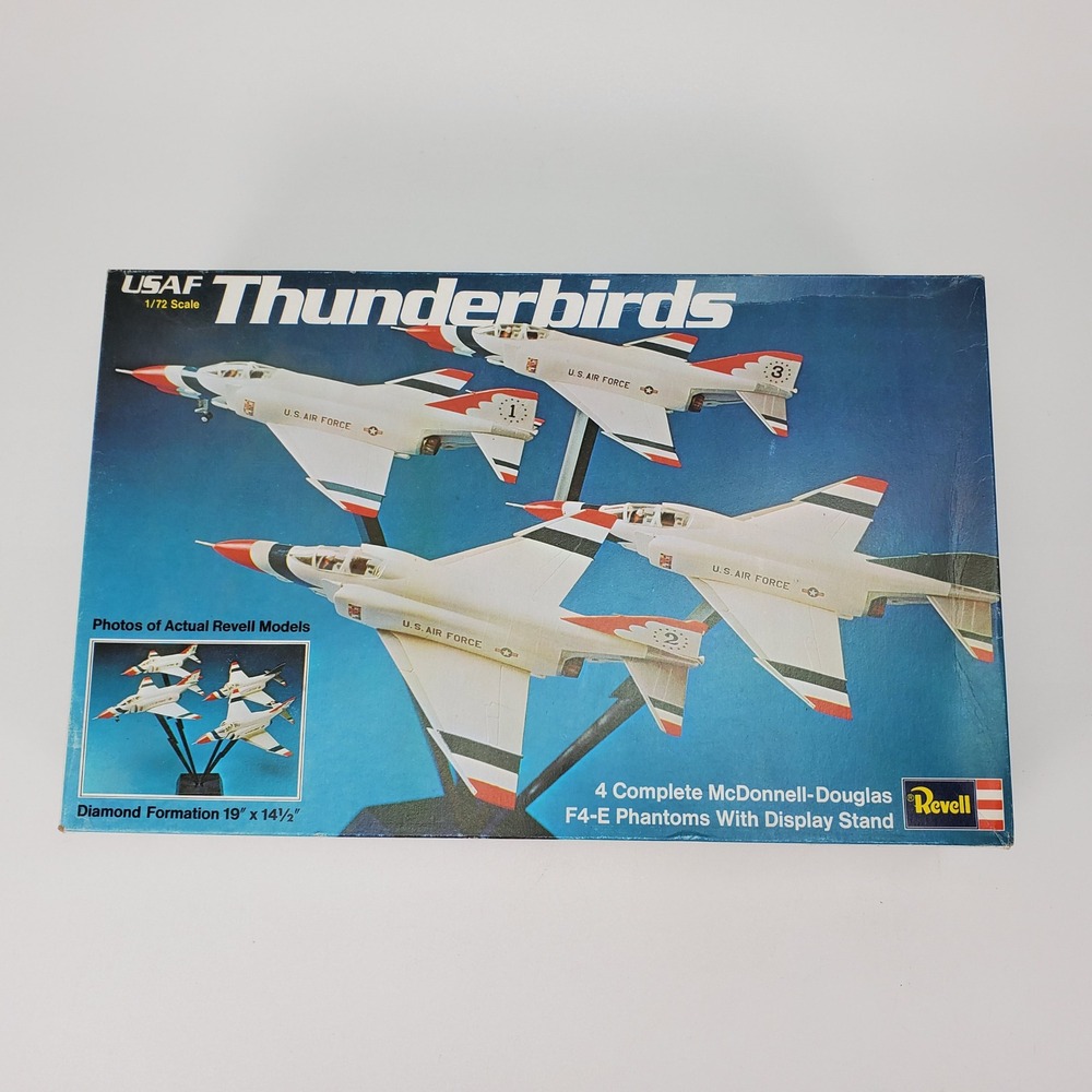Revell‎ 1975 USAF Thunderbirds 4 F4-E Phantoms Diamond Formation Model Kit 1/72